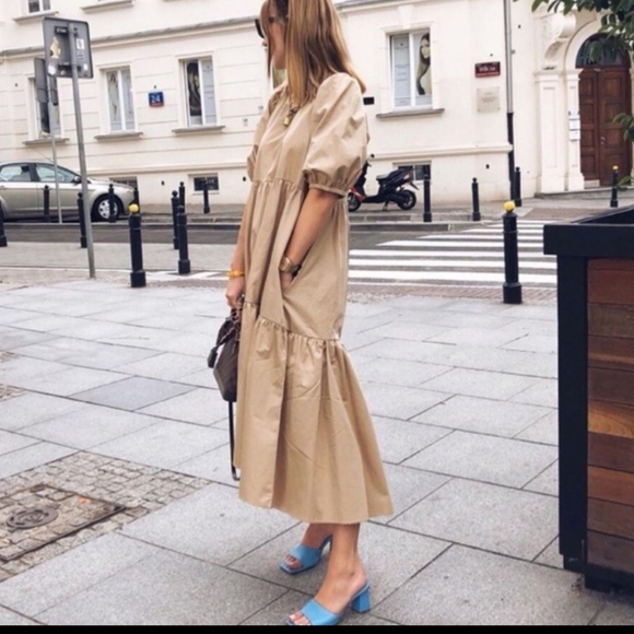 Zara Puff Sleeve Dress, Size XS - Picture 6 of 14